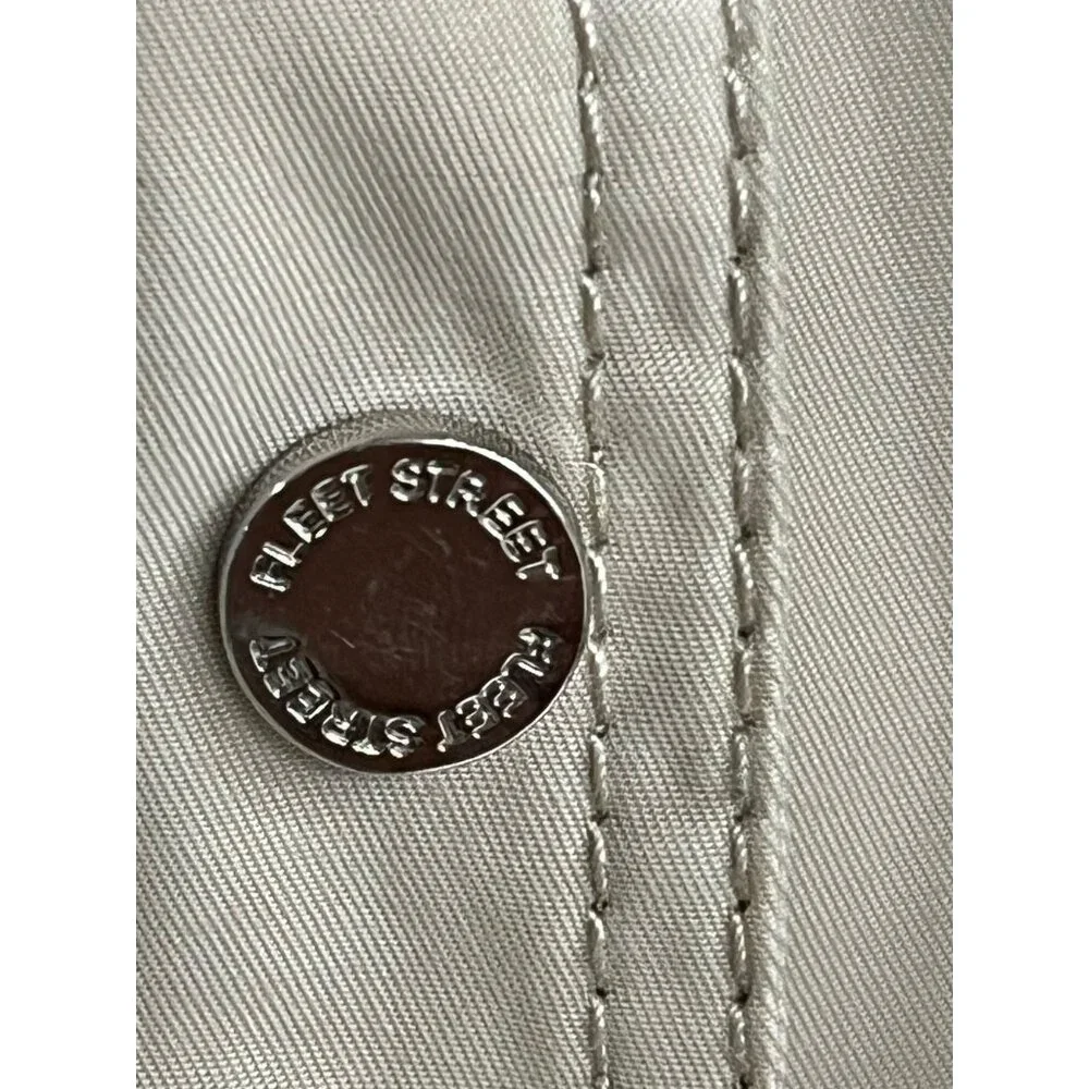 Fleet Street Women Large Jacket/Coat Tan Orange Detachable Hood Zip Snap - Picture 6 of 15